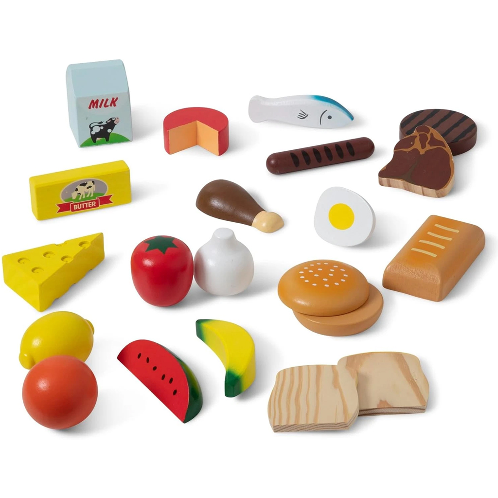 Melissa&Doug: Élelmiszerek ládákban fa játékszett - Spin Master kép 2