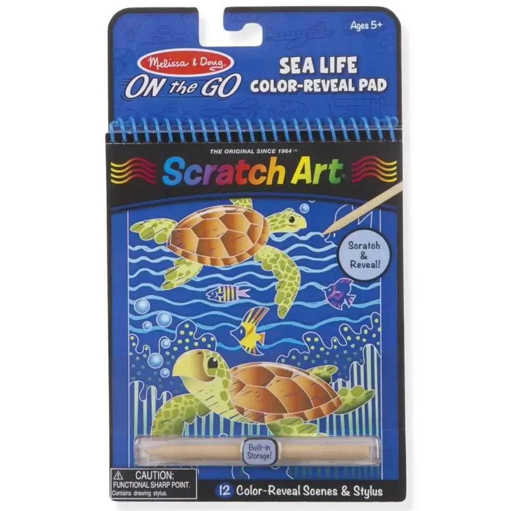 Tengeri élet képkarc készítő kreatív szett - Melissa & Doug kép 1