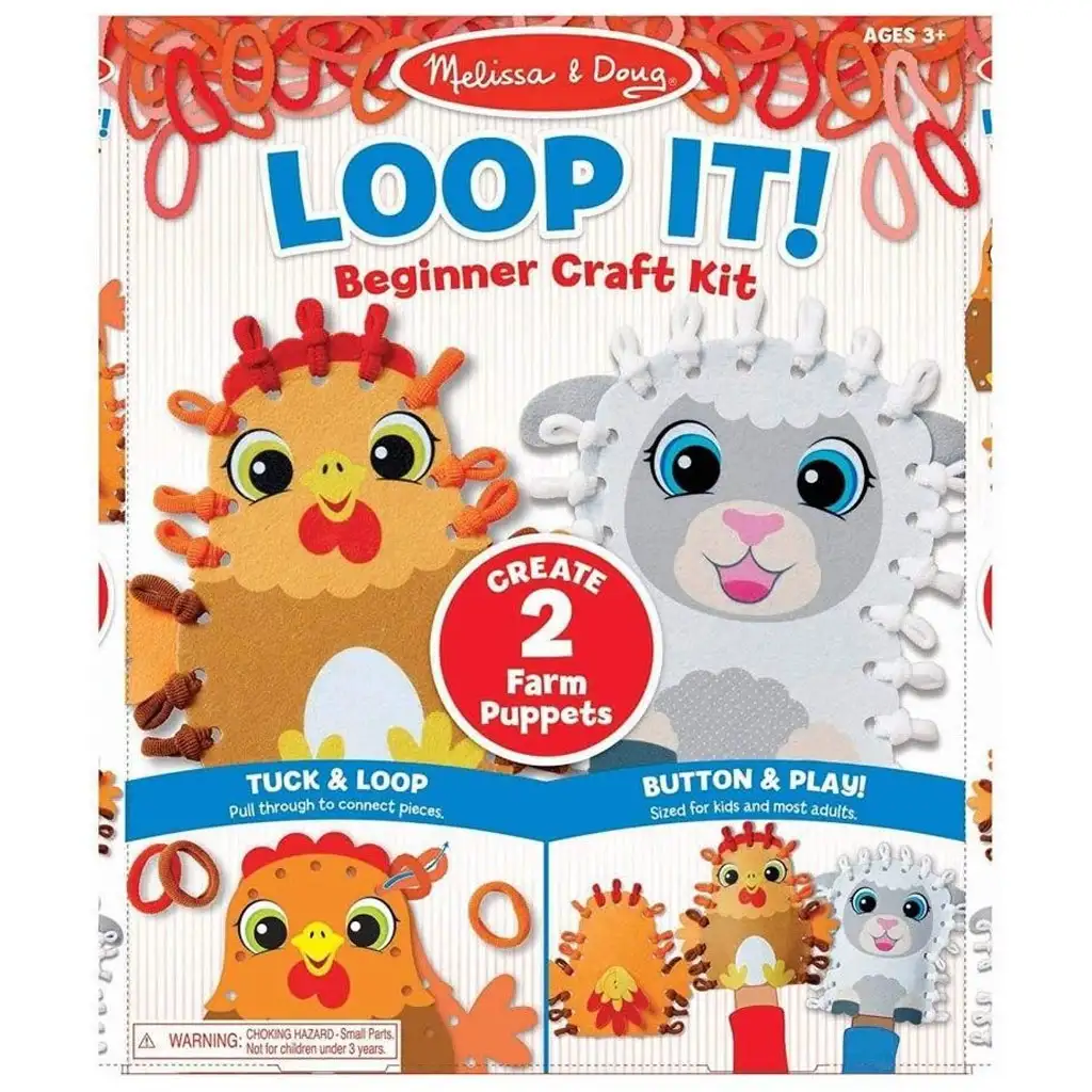 Hurkold! Farm állatai bábkészítő kreatív játékszett - Melissa & Doug kép 1