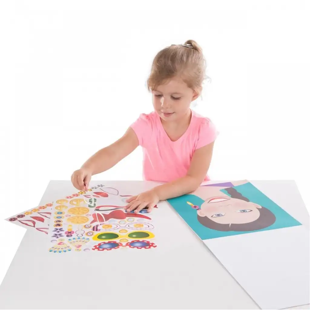 Melissa & Doug: Készíts arcot matricás kreatív szett kép 5