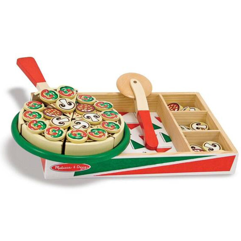Melissa&Doug: Fa Pizza party játékszett - Spin Master kép 2