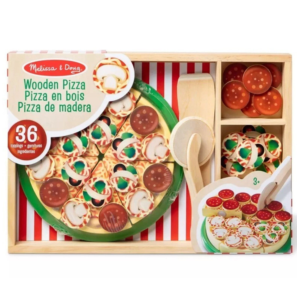 Melissa&Doug: Fa Pizza party játékszett - Spin Master kép 1