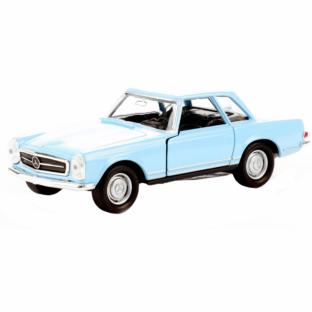 Welly: Mercedes-Benz 1963 230SL fém kisautó modell többféle változatban 11cm kép 4