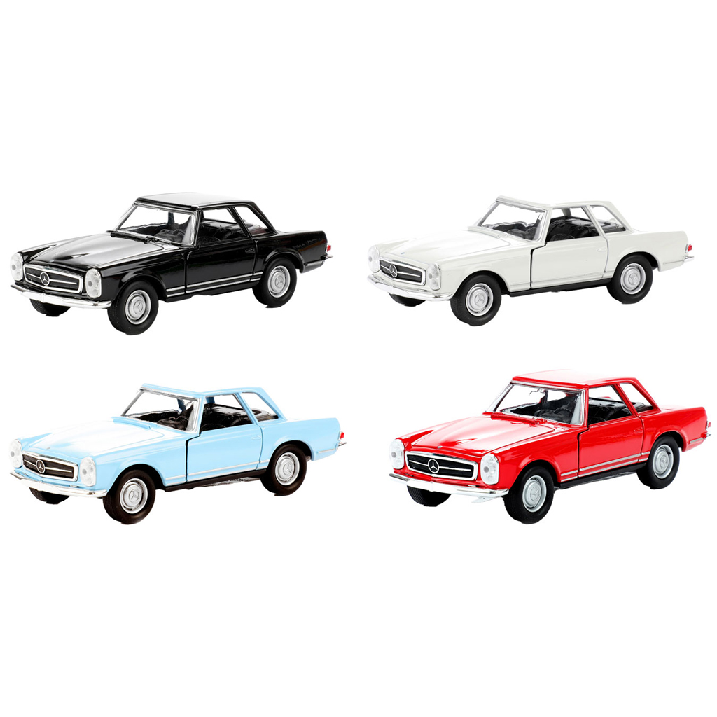 Welly: Mercedes-Benz 1963 230SL fém kisautó modell többféle változatban 11cm kép 1