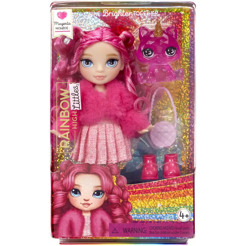 Rainbow High: Magenta kistesó baba kiegészítőkkel kép 1