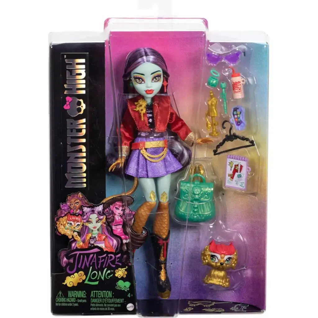 Monster High baba - Jinafire Long baba kiegészítőkkel - Mattel kép 1