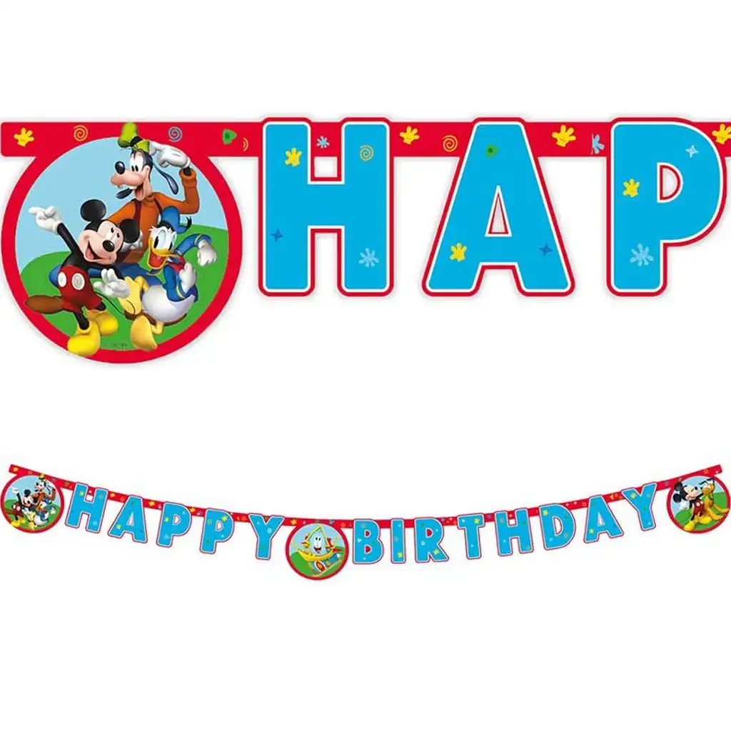Mickey egér szülinapi party banner 200cm kép 1
