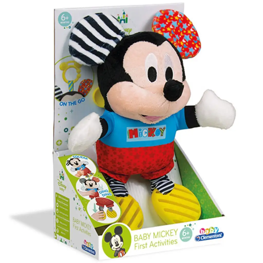 Mickey egér bébi plüss - Clementoni kép 1