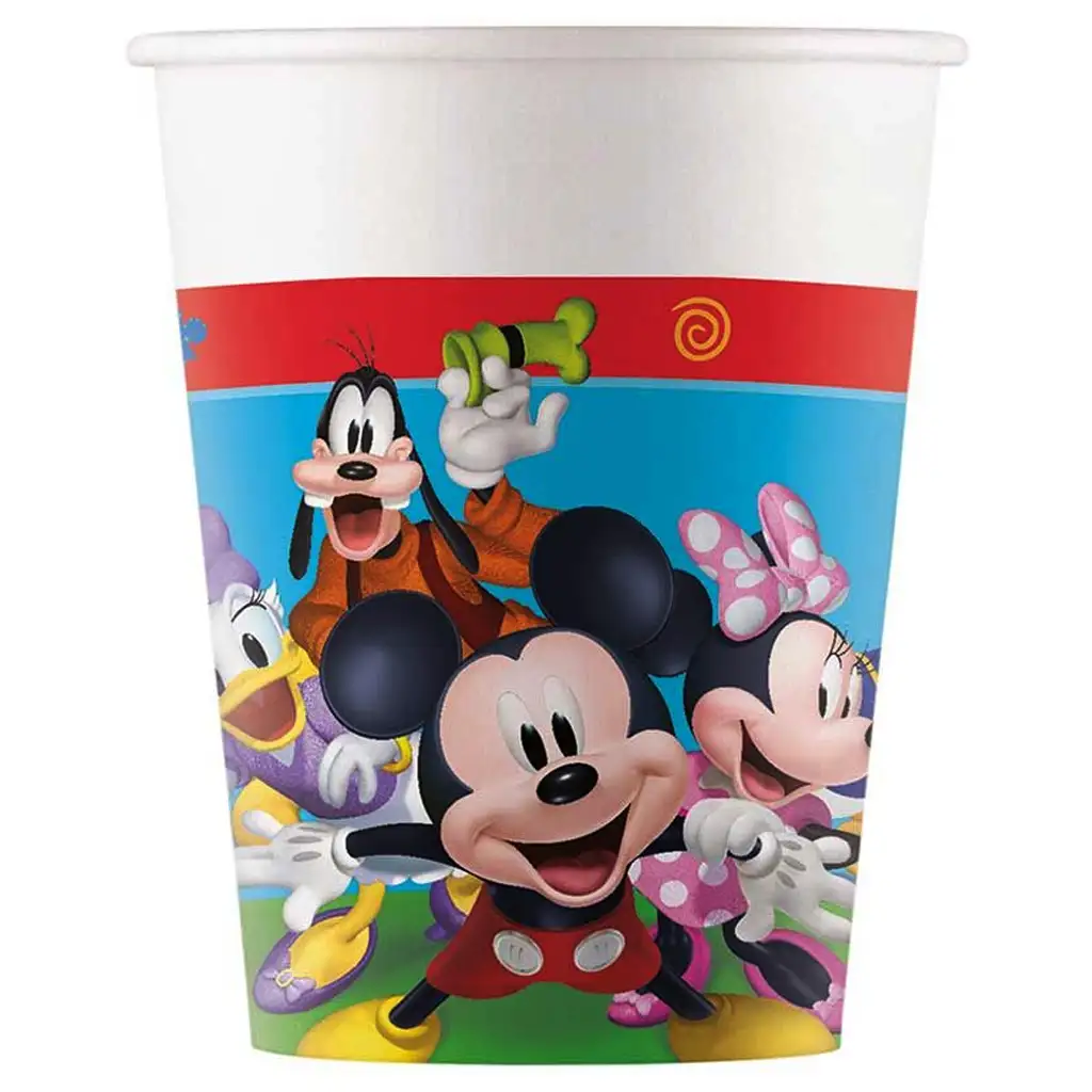 Mickey egér mintás papírpohár 8db-os szett 200ml kép 1