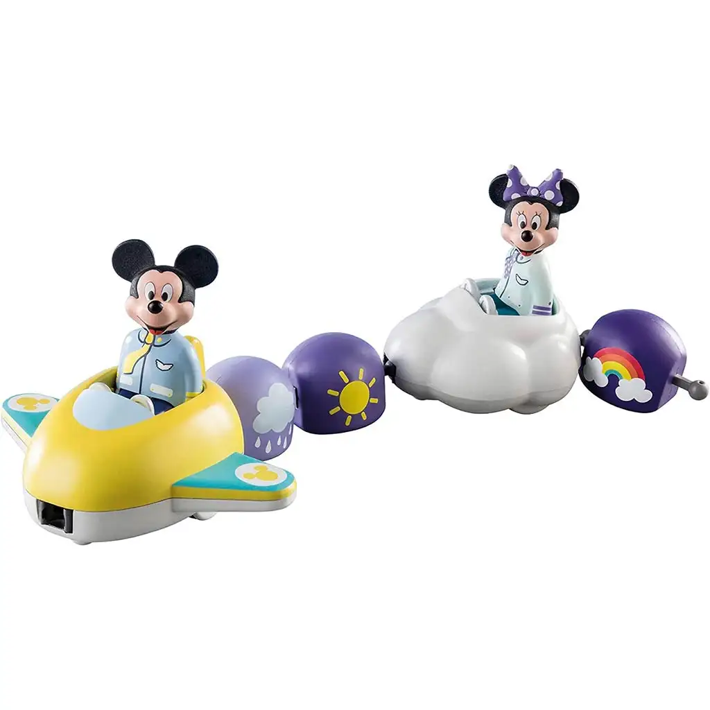 Playmobil 1.2.3 & Disney: Mickey és Minnie egér felhőrepülővel (71320) kép 5
