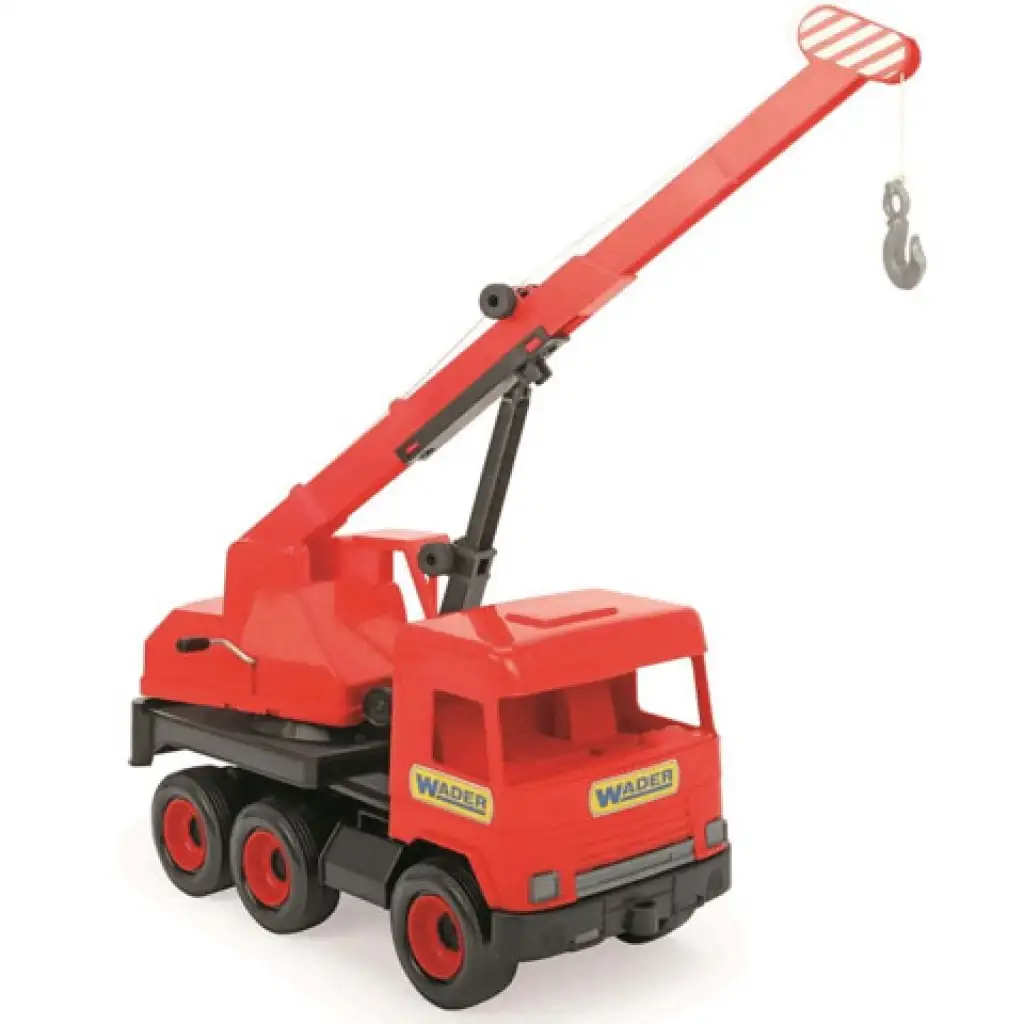 Middle Truck: Darus autó 43cm piros - Wader kép 1