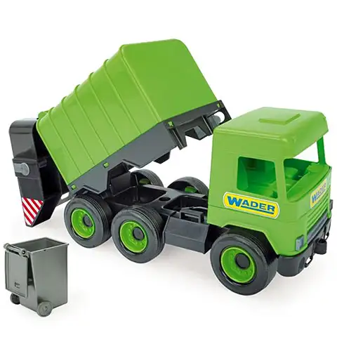 Middle Truck: Kukás autó 43cm zöld - Wader kép 1