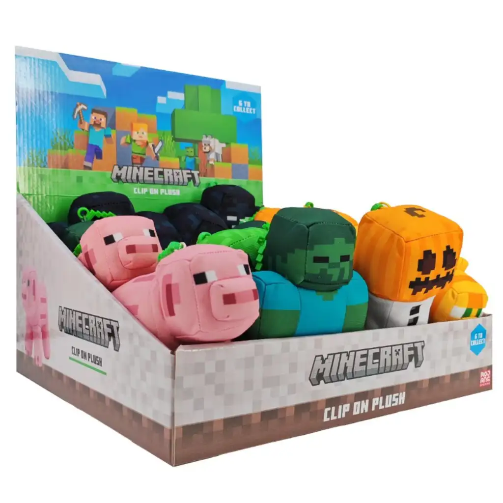 Minecraft 13cm-es plüss figurák több változatban 1db kép 1