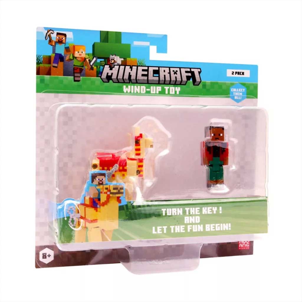 Minecraft 3D figura felhúzható állattal 2. sorozat többféle változatban 1db kép 2