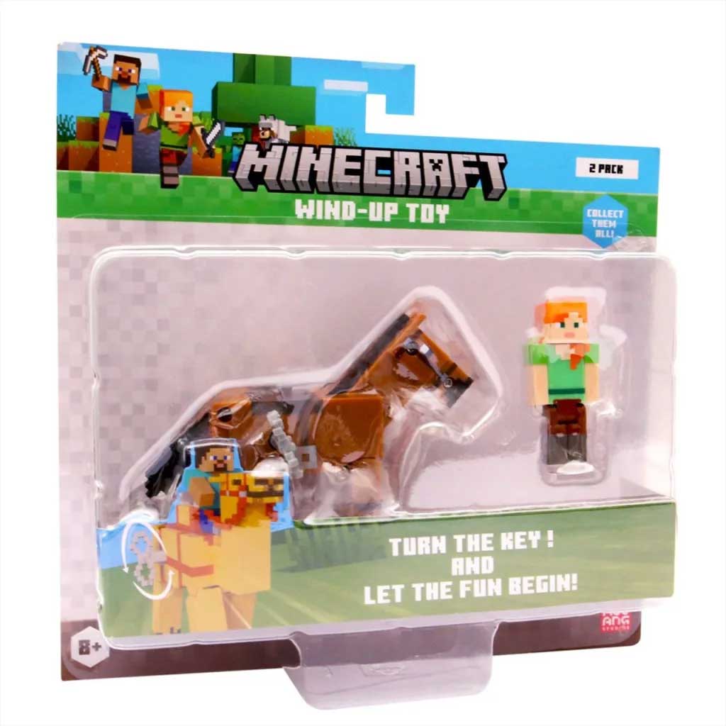 Minecraft 3D figura felhúzható állattal 2. sorozat többféle változatban 1db kép 4