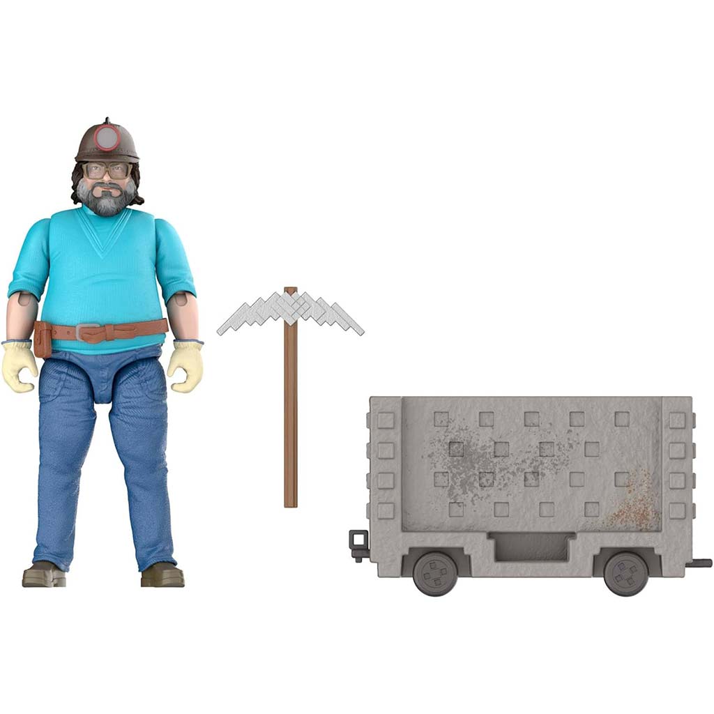 Minecraft A Film - Steve és a bányakocsi játékszett - Mattel kép 3
