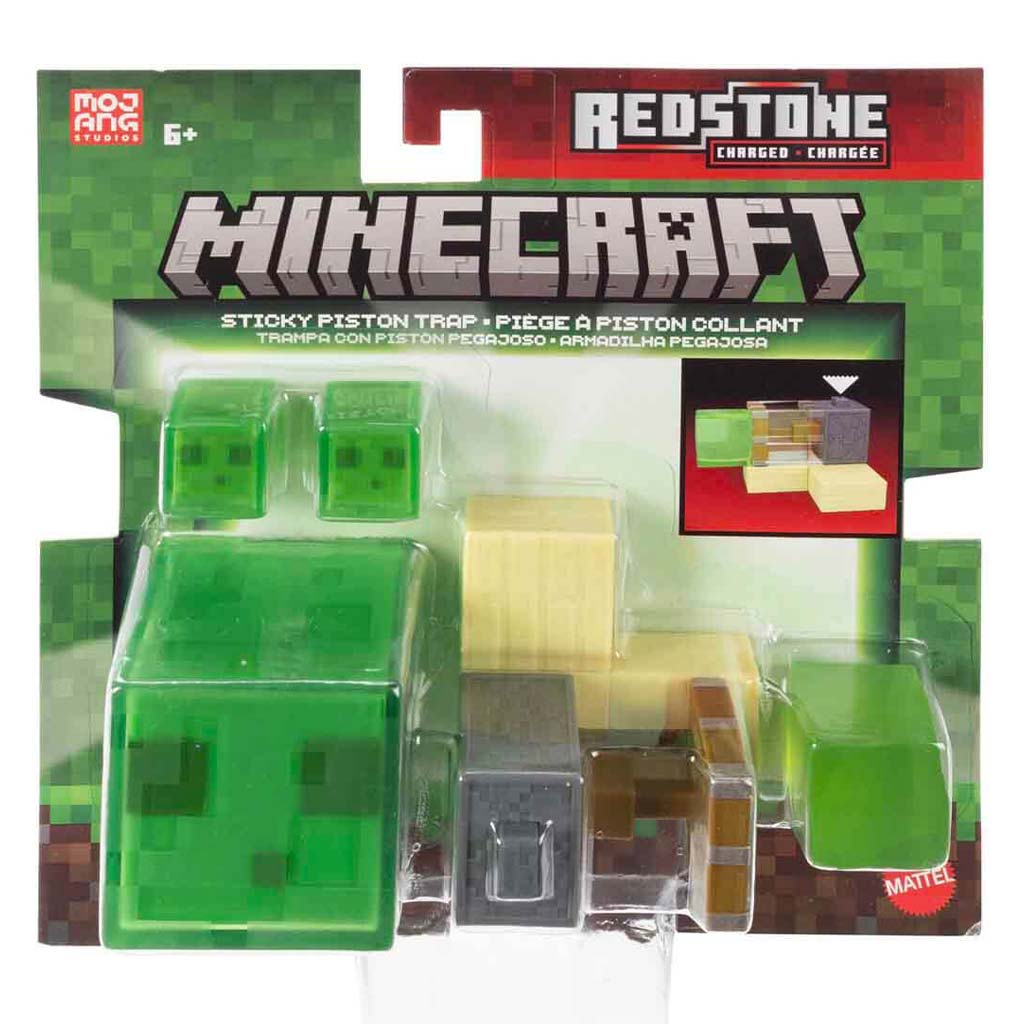 Minecraft: Sticky Piston Trap akciófigura szett - Mattel kép 1