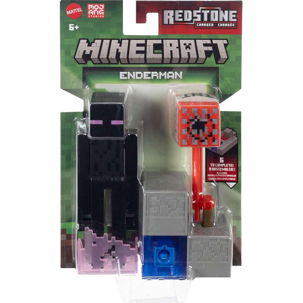 Minecraft: Enderman karakter játékfigura kiegészítőkkel - Mattel kép 1