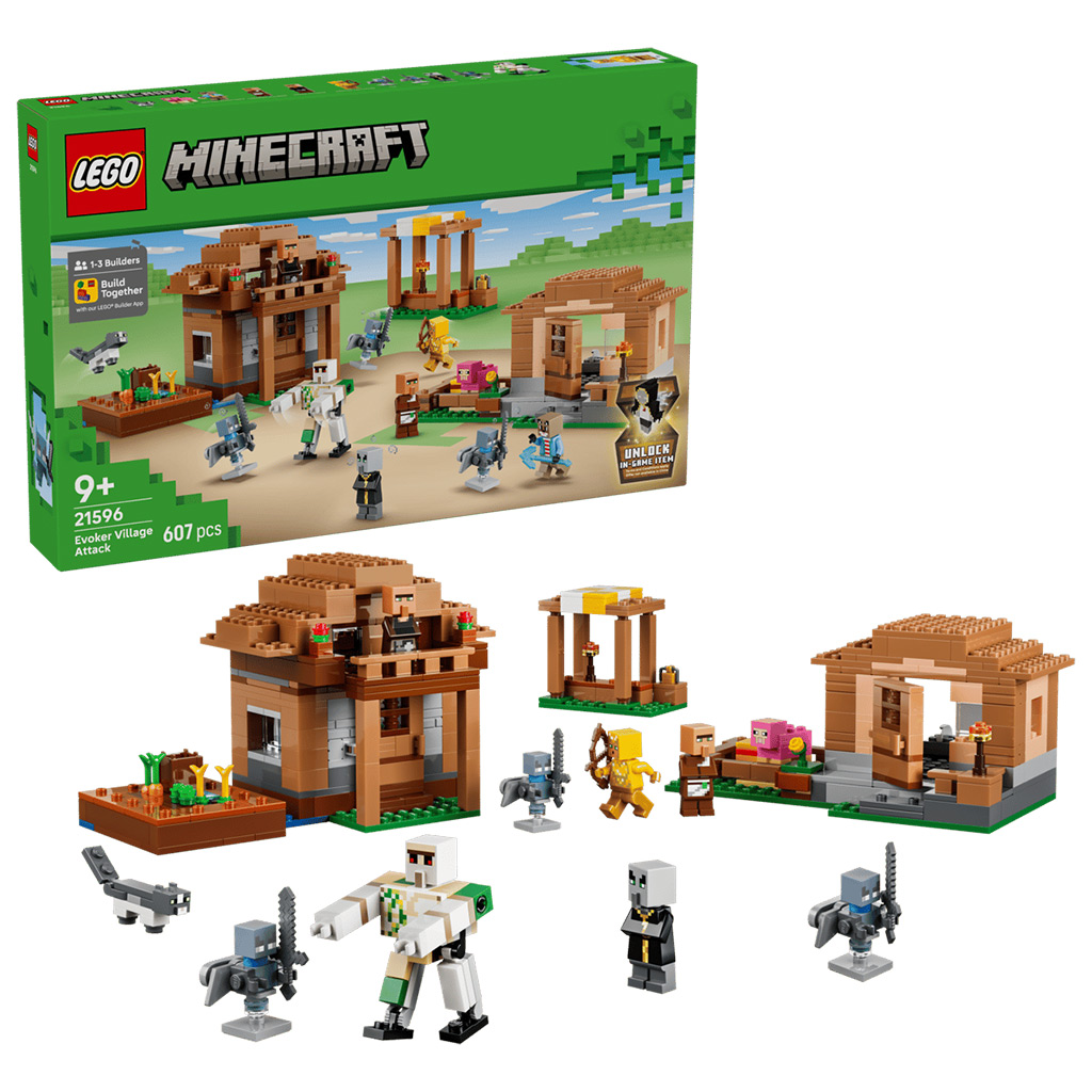 LEGO® Minecraft: Idézőtámadás a faluban (21596) kép 1