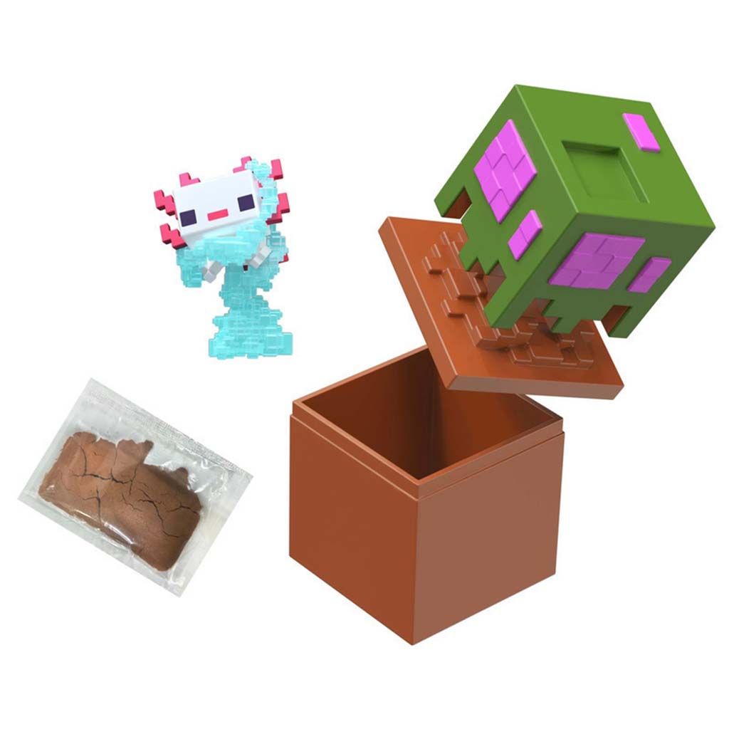 Minecraft Reveal minifigura tárolóban - Tölgyfa - Mattel kép 1