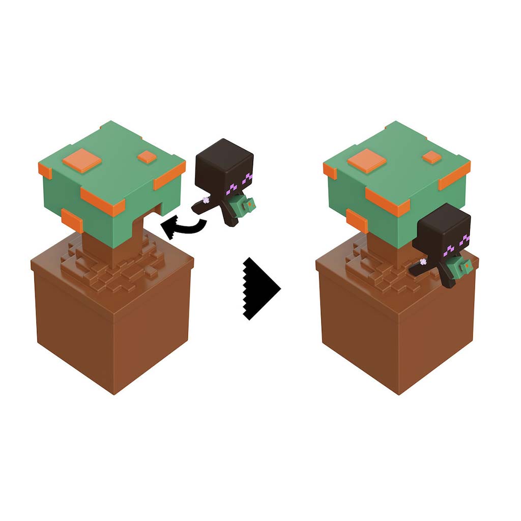 Minecraft Reveal minifigura tárolóban - Azálea - Mattel kép 2