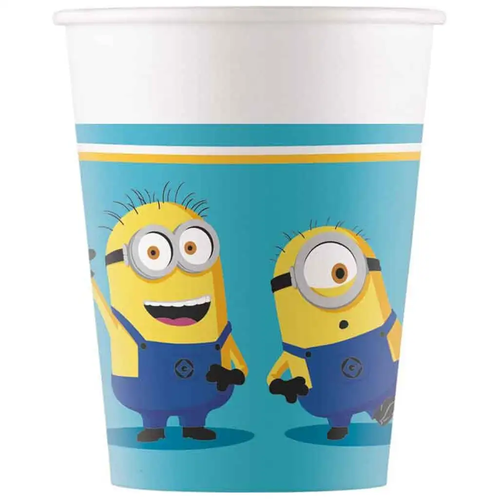 Minyonok papírpohár 8db-os szett 200ml kép 1