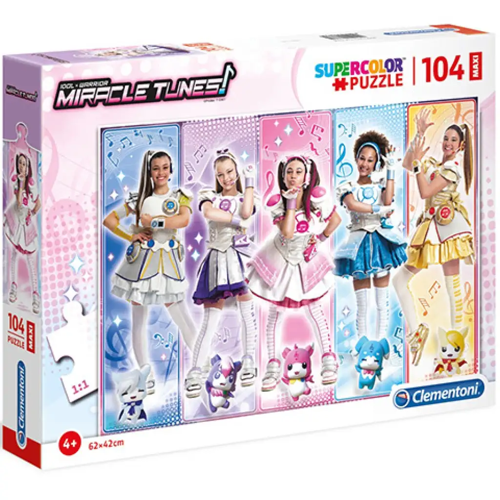 Miracle Tunes lányok 104db-os Maxi Puzzle - Clementoni kép 1