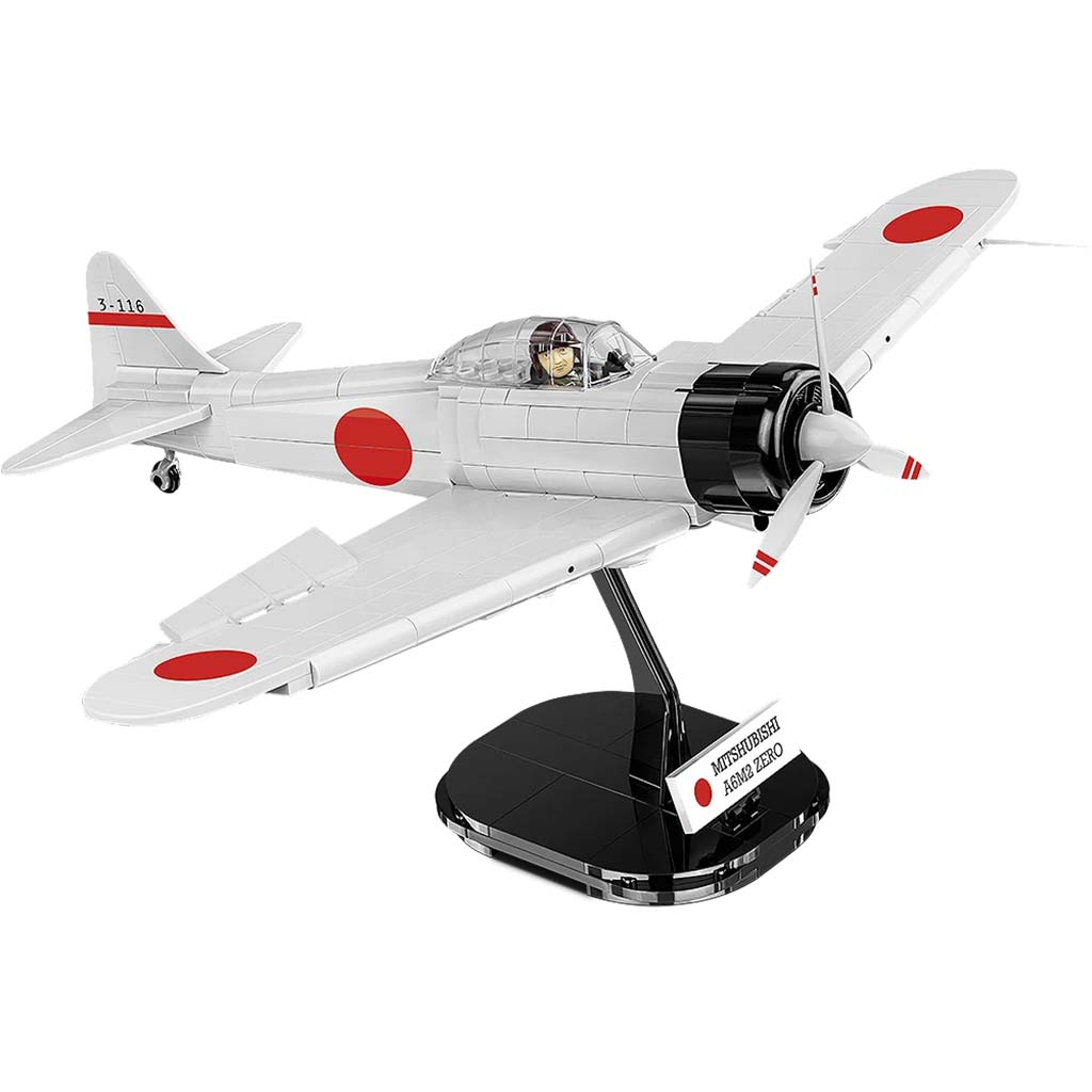 COBI: Mitsubishi A6M2 Zero‑Sen repülőgép építőjáték (5729) kép 2