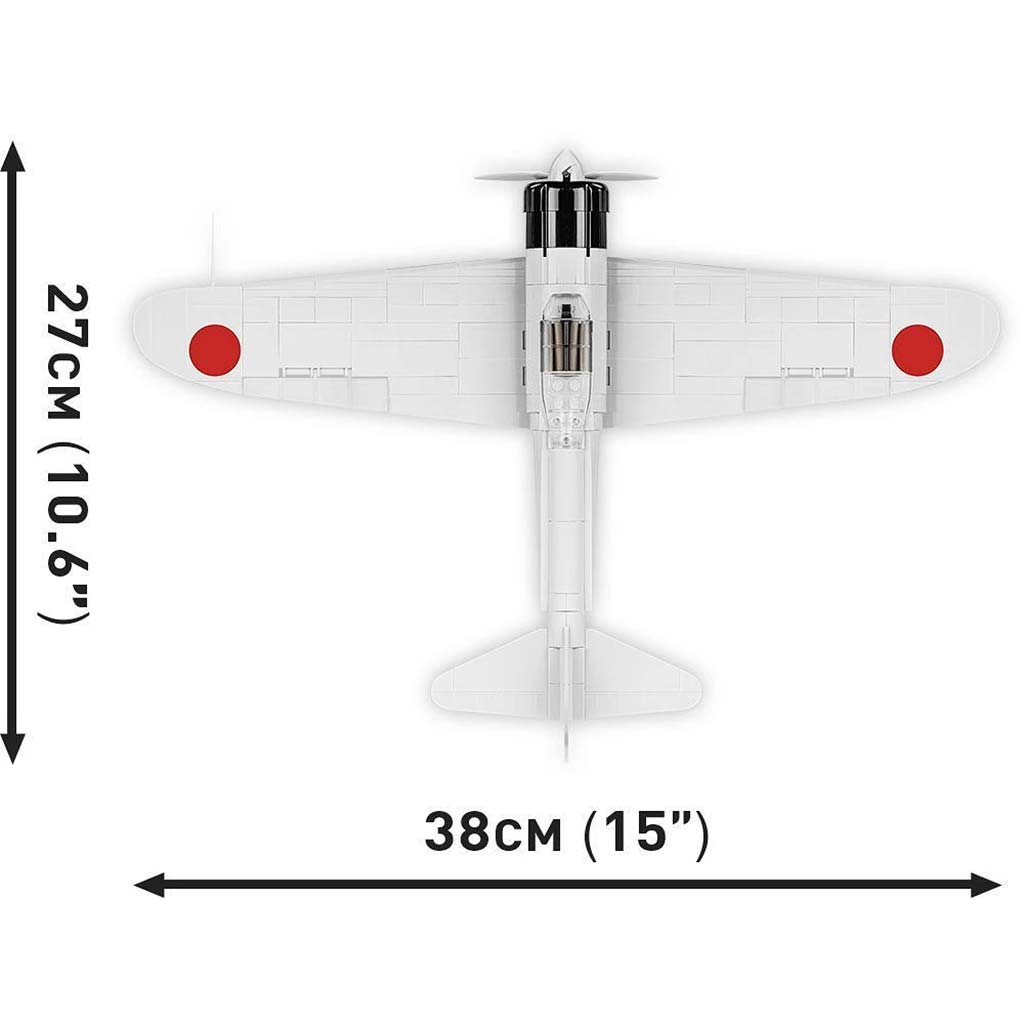 COBI: Mitsubishi A6M2 Zero‑Sen repülőgép építőjáték (5729) kép 6