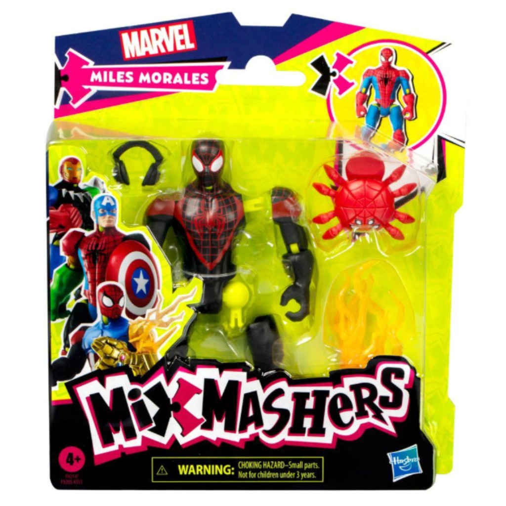 Marvel Mix Mashers: Bosszúállók Pókember Miles Morales figura kiegészítőkkel - Hasbro kép 1