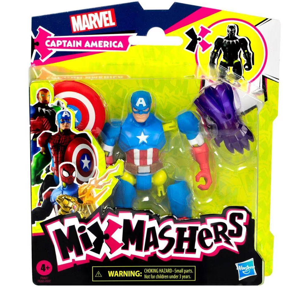Marvel Mix Mashers: Bosszúállók Amerika kapitány figura kiegészítőkkel - Hasbro kép 1