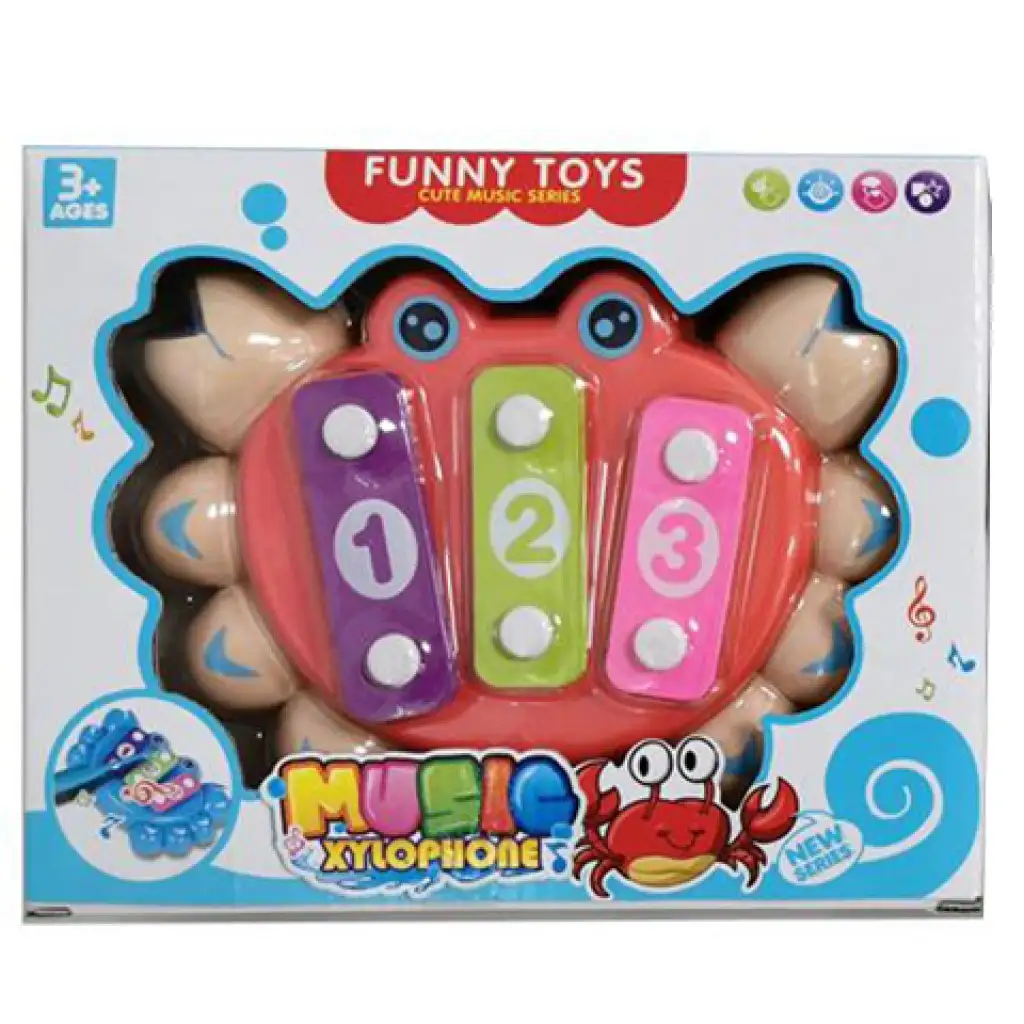 Rák alakú színes xilofon kép 1