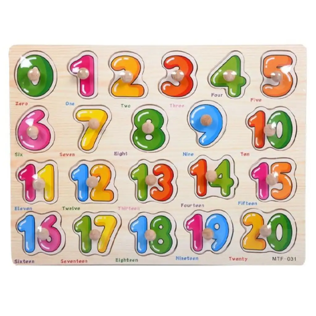 Fa számos puzzle 0-20-ig kép 1