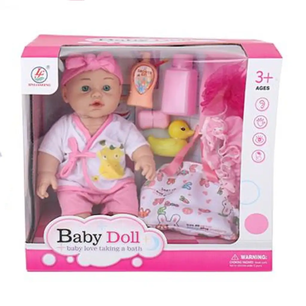 Baby Dolls újszülött baba fürdőszettel, kétféle változatban kép 1