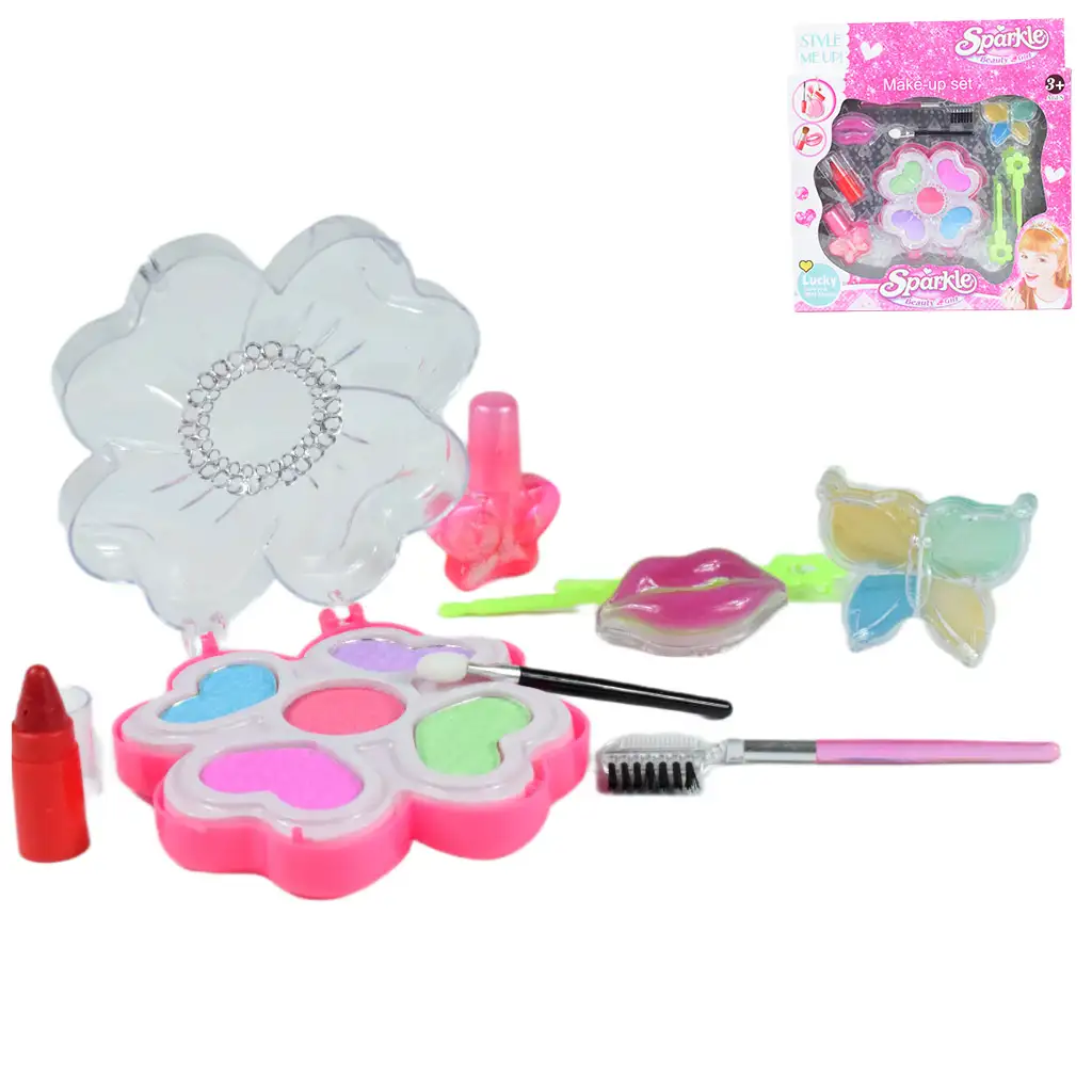 Sparkle Beauty Girl: Sminkszett szájfényekkel és sminkpalettával kép 1