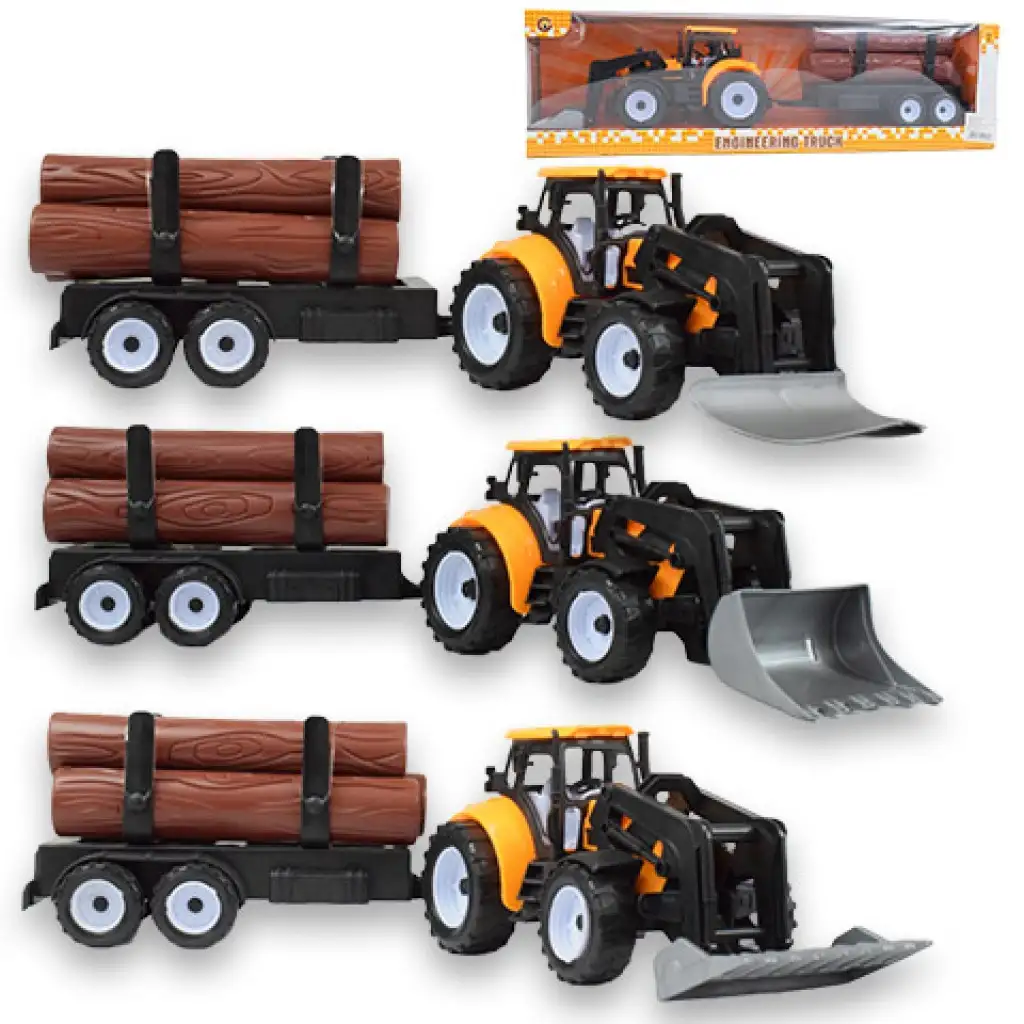 Engineering Truck: Rönkszállító traktor többféle változatban 43cm kép 1