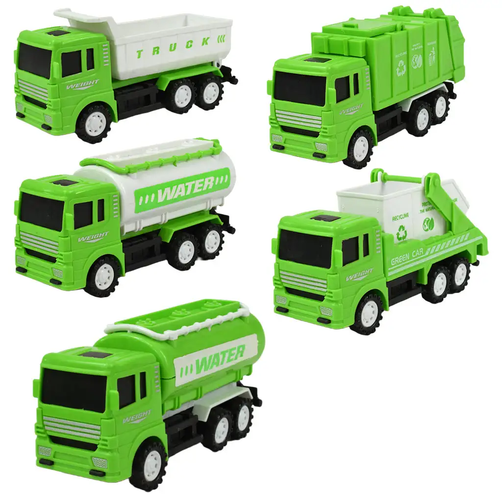 City Truck : Szelektív hulladékgyűjtő teherautó többféle változatban 13cm kép 1