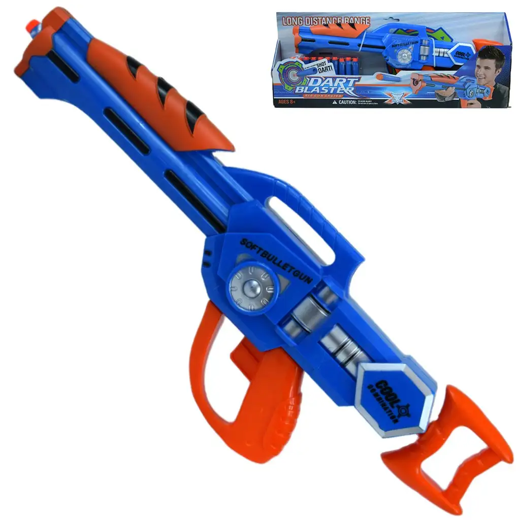 Dart Blaster: Manuális szivacslövő fegyver 10 méteres lövő távolsággal 46cm kép 1