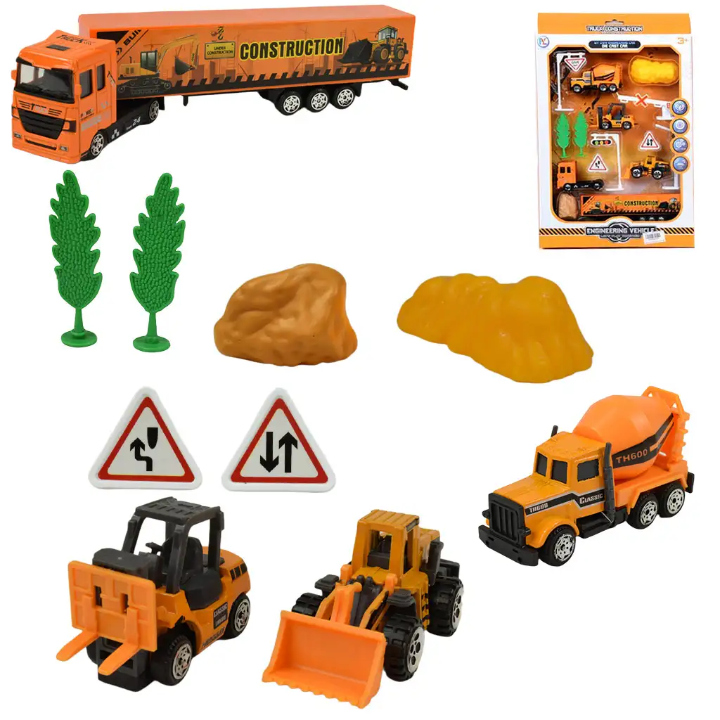 Engineering Vehicle: Építőipari járművek játékszett kiegészítőkkel kép 1