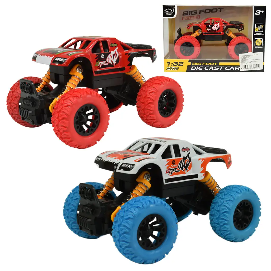 Big Foot Series: Lendkerekes offroad terepjáró autó kétféle változatban 13cm kép 1