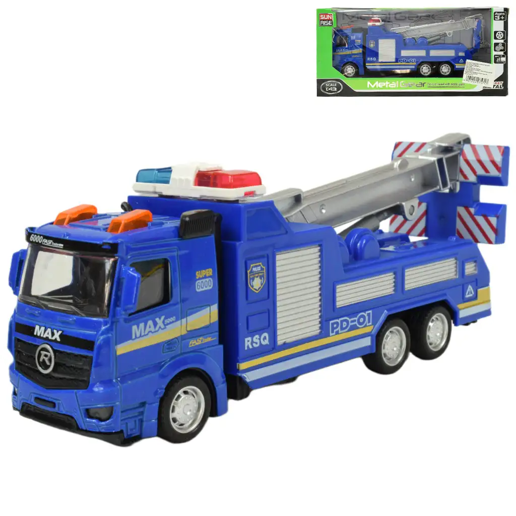 Magic Truck: Rendőrségi lendkerekes kamion többféle változatban 20cm kép 1