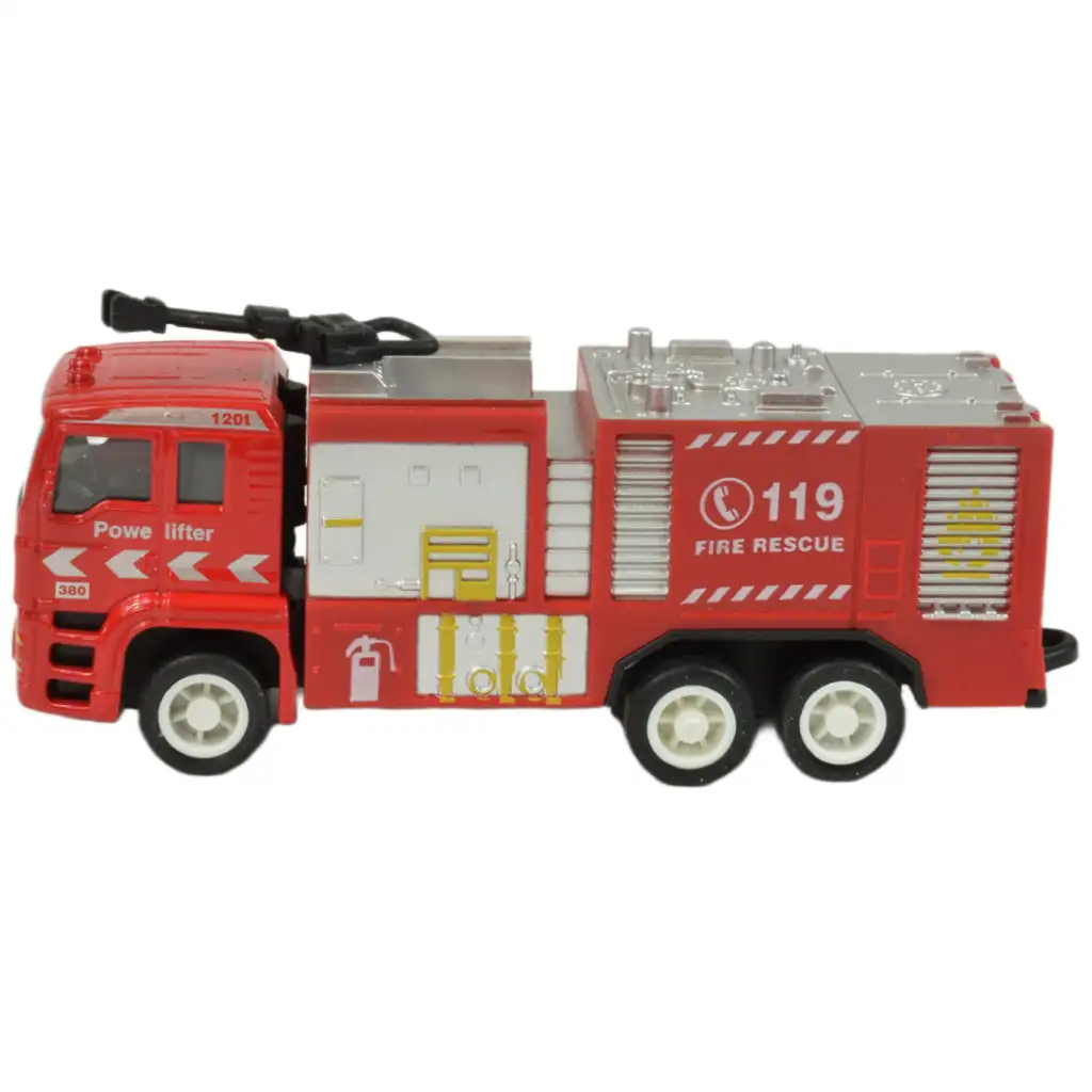 Fire Rescue Team: 4 db-os fém tűzoltóautó szett kép 7