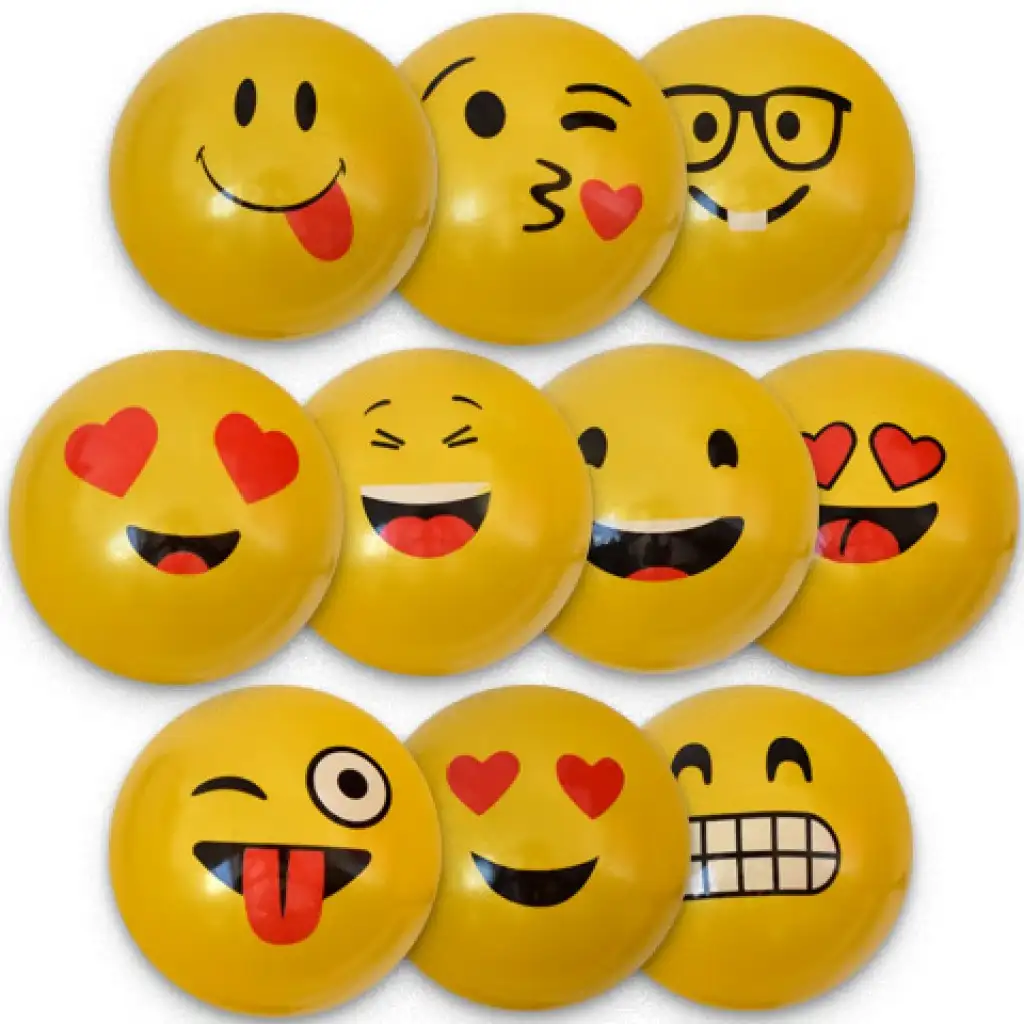 Smiley mintás gumilabda többféle változatban 23cm kép 1