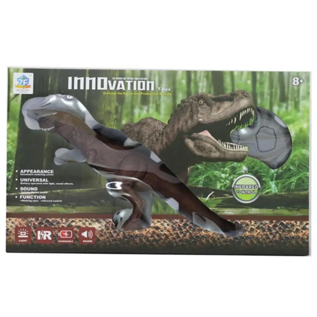 Távirányítós T-rex fénnyel és hanggal kép 1