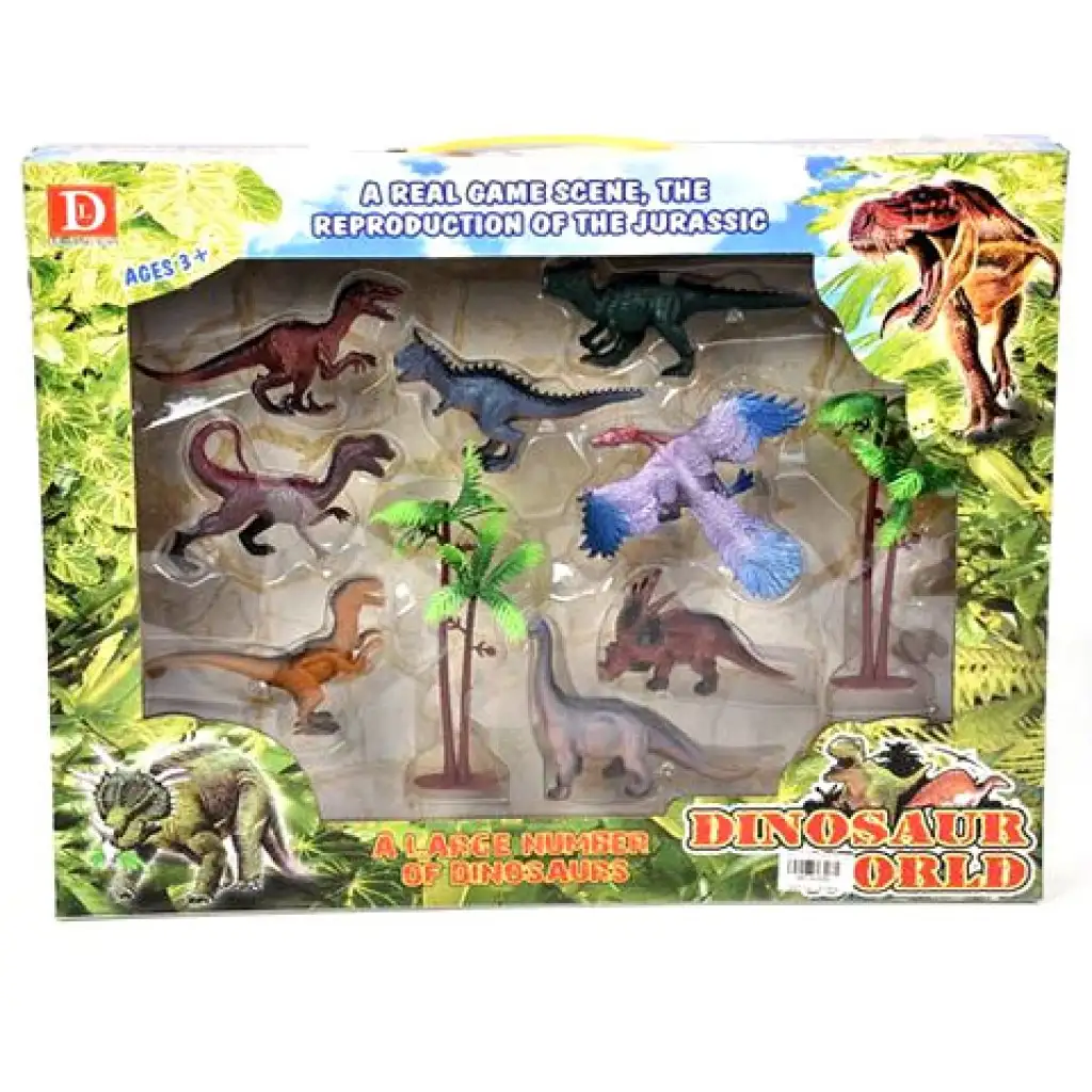 Dinoszauruszos 8db-os játékszett kiegészítőkkel kép 1
