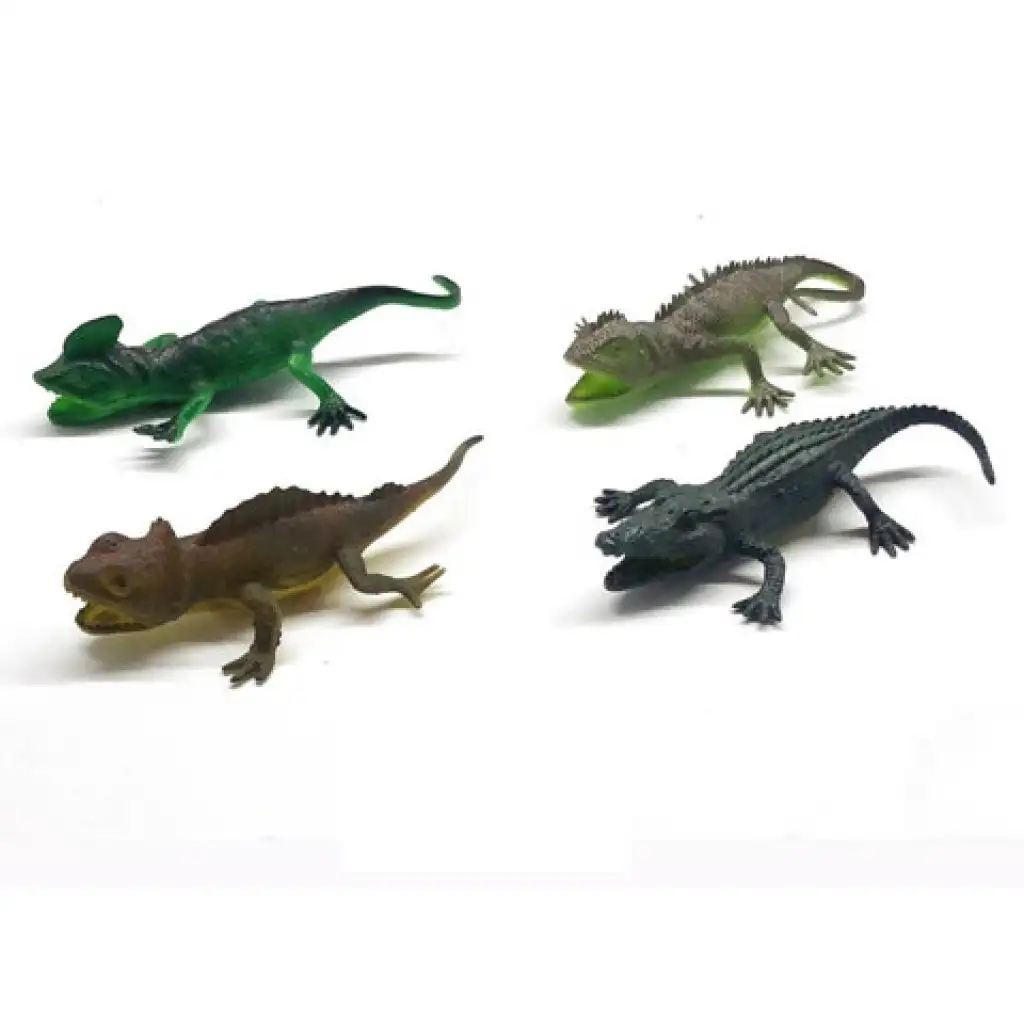 Krokodil figura gyíkokkal 4db-os szett kép 1