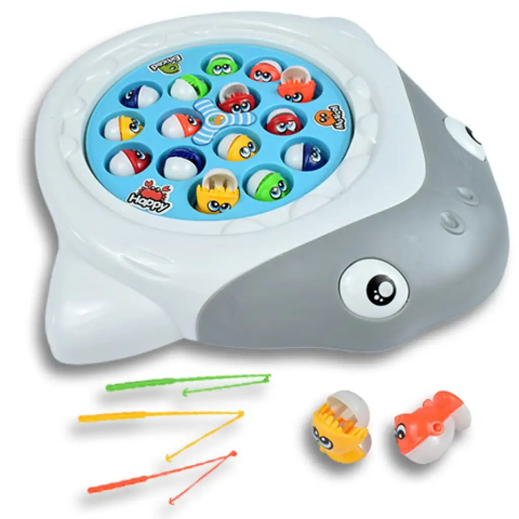 BabyFish: Cápás elektromos forgó horgászjáték hanggal kép 1