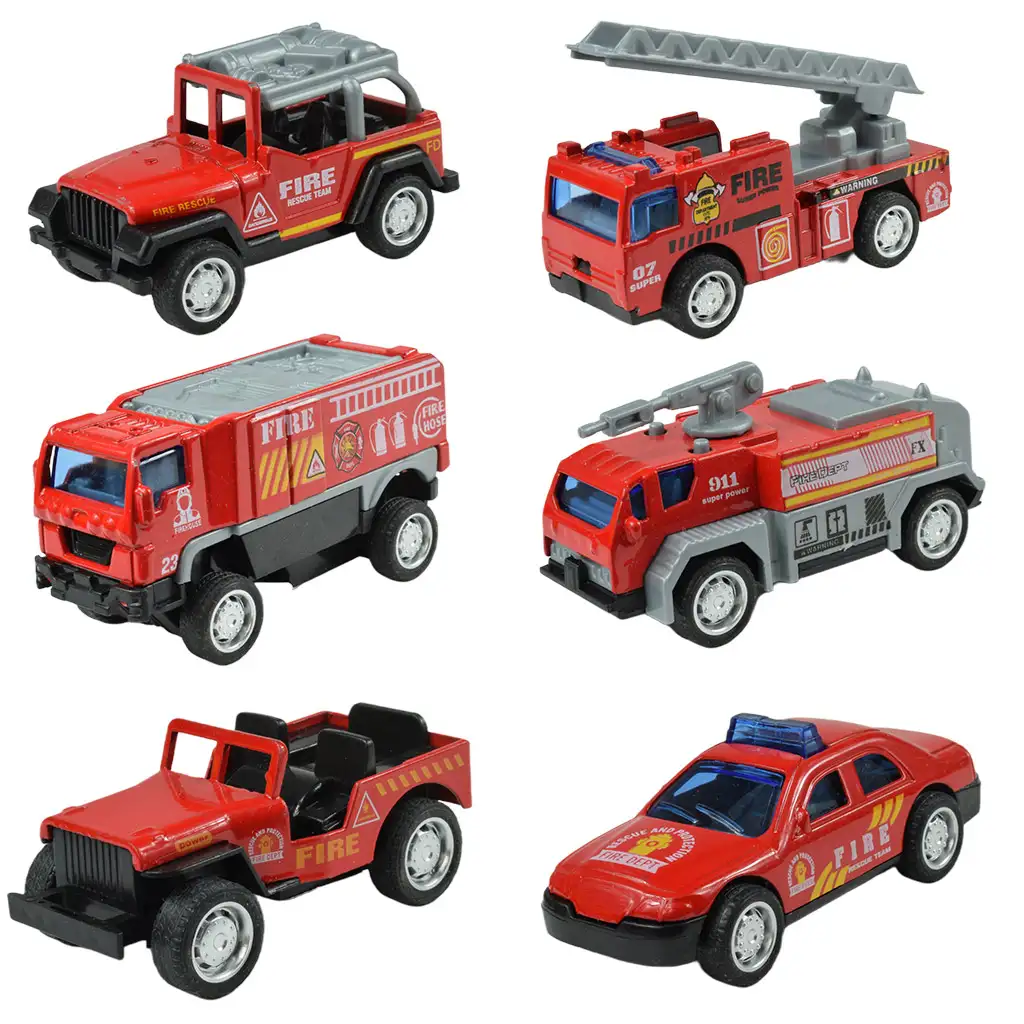 Fire Rescue: Tűzoltó autók többféle változatban 1/55 1db kép 1
