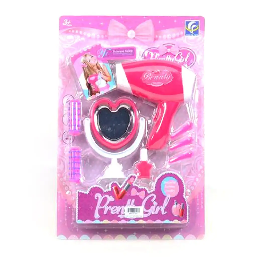 Pretty Girl pink szépség szett elektromos hajszárítóval kép 1