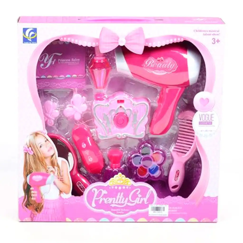 Pretty Girl szépség szett hajszárítóval és sminkekkel kép 1